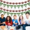 MARFOREVER 6 Pcs Football Party Decorations, Pre-Strung Football Banners Footbal Garland Background Football Triangle Flags for Sports Football Games Football Birthday Party Favors Home Supplies