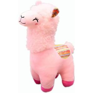 Llama Stuffed Animals Soft Plush Cute Alpaca Doll for Boys Girls 10in (caibei yantuo fense)