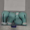 Hillban Cat Muzzle for Grooming with 4 Silicone Boots Breathable Transparent Face Guard Silicone Cat Claw Covers Anti Scratch Booties to Prevent Scratching Biting Bathing Trimming(Medium)