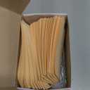 Label Tags with Wire Attached - 4 3/4" x 2 3/8" Box of 100 Blank Manila Tags with Reinforced Hole and Metal Wire Ties, Labels with Wire