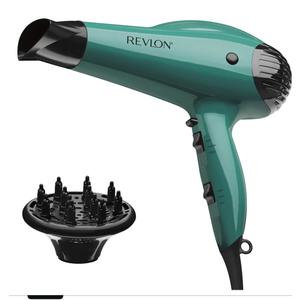 Revlon Volume Booster Hair Dryer | 1875W for Voluminous Lift and Body, (Green)