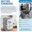 Benut UD48S 4" adjustable dryer vent Kit 26"-43", Compatible with Whirlpool and all 4" Dryer Vent Outlet, Periscope Dryer Vent for Tight Spaces, Easy Install Laundry Venting, OEM, Stainless Steel