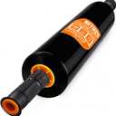 Black Stretch Film Shrink Wrap for Moving Supplies (15inch, 1 Pack) x 1000ft, Industrial Strength Plastic Wrap Stretch Roll for Pallet Wrapping Shipping Moving Boxes Storage Furniture with Handles