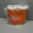 Amazon Basics 2-Ply Flex-Sheets Paper Towels, 2-Pack, 150 Sheets per Roll, 2 Basics Rolls = 6 Regular Rolls, for Everyday Use, Spills and Messes