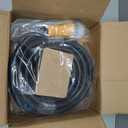 50 Amp Generator Cord 25FT and Power Inlet Box, NEMA 14-50P Male to SS2-50R 125/250V Twist Lock Connector with Pre-Drilled NEMA SS2-50P Generator Inlet Box for Generator to House