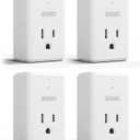 [ETL Listed] BSEED 1800W Single Outlet Mini Surge Protector for Refrigerators, PC, TV, Xbox Series X, PS5 and Home Appliances, Wall Surge Protector with LED Indicators,15A, 4 Pack