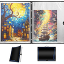 ALL4JIG 2000 Puzzle Storage Folder Binder Keeper for Jigsaw Enthusiasts - Space-Saving Organizer, Holds 20 Puzzles, 28.35"x40.16" inches, HD Film Pockets Birthday Gifts for Mom &Grandma