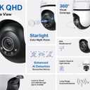 TP-Link Tapo 2K QHD Outdoor Pan/Tilt Wi-Fi Security Camera, 360 View, Motion Tracking, Color Night Vision, Free Person/Vehicle/Motion Detection, Cloud & SD Card Storage, 24/7 Recording, Tapo C520WS