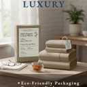 LANE LINEN 100% Organic Cotton Sheets Set Pure Long- Staple Percale Weave - Bedding for Bed Fits Mattress Up to 15" Deep Pocket (Queen Taupe)