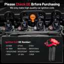 BDFHYK Ignition Coils Pack Compatible with Chrysler Aspen 300 Jeep Commander Grand Cherokee Dodge Challenger Charger Durango Magnum Ram 1500 2500 3500 V8 5.7L 6.1L 6.2L 6.4L Coil for UF504 Set of 8