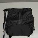 JELUTAR Drawstring Backpack Gym Bag with Shoes Compartment for Soccer, Basketball, Swim, Water-Resistant String Backpack Beach Cinch for Women Men, Black, Medium