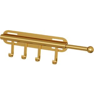 12" Valet Rod for Closet Pull Out (1 Pack, Gold)