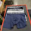 Bonds Men's Underwear Boxer Briefs Pack, Everyday Men's Boxer Briefs, Mid-length, Cotton-blend Underwear, 3-pack (Grey Marle/Navy/Black). Size S