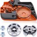325"7T Clutch Drum Kit & Clutch Cover Assembly for Husqvarna 435 435E 440 440E Chainsaw, 435 Clutch Drum Kit with Chain Brake Assy Bar Nuts Parts Replace 505441501, 544212402, 536329204