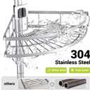 Aitatty Standing Shower Caddy Corner: 4-tier Rustproof Shower Organizer Shelf - Floor Shower Corner Shelf Rack Stand for Bathroom Chrome