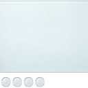 Nuanchu 16 x 12 x 0.2 Inch Tempered Frosted Glass Paint Muller Slab Mineral Pigment Grinding Plate for DIY Oil Painting Watercolor Oil Acrylic Painting