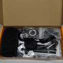 NBTEPEM 27 PCs Black Bling Car Accessories Set for Women, Steering Wheel Covers Universal Fit 15 Inch, Bling License Plate Frame, Bling Phone Holder, Bling Car Coasters (Black Diamond)