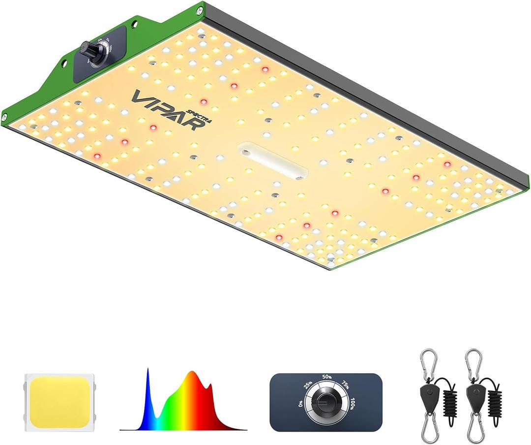 VIPARSPECTRA P700 Grow Light, 70 Watt Dimmable Full Spectrum Plant Light, LED Grow Lights for Indoor Plants Seed Starting Seedlings Vegetable,11000 Lumens Small Hanging Growing Lamp for 2x2 Grow Tent (13"x7.9")