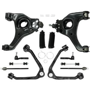 Front End Suspension Kit Replacement 12PCS Fits for 1999-2006 Chevrolet Silverado 1500 RWD, for 1999-2006 GMC Sierra 1500 RWD, 4 Control Arms w/Ball Joints 2 Sway Bars 4 Tie Rods 2 Boots