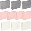 30 Pcs Geometric Hanging File Folders with Foil Stamping Process, Letter Size Decorative Hanging Folders Including Adjustable Tabs and Inserts, Inserts Organizer for Desk Office School
