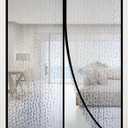 RELIANCER Magnetic Thermal Insulated Door Curtain,Waterproof EVA Door Cover,Fit Doors Size 34"x96",Temperature Protection Insulated Doorway Curtain Partition,Patio Self-Closing Doors Net Screen