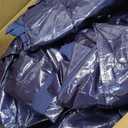6 Pack Extra Heavy Duty Large Moving Bags with Strong Zipper & Comfortable Handles, Sturdy & Durable Clothes Storage Bags Totes Bins, Blue Packing Moving Boxes for College Supplies, Dark Blue