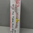 Over The Table Rod Stand with Clamps, Adjustable 32''-79'' Tall 32"-131" Length, White Table Arch Stand Metal Balloon Frame Hanging Rod for Weddings Birthdays Party Garden Arbors Decoration