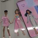 Barbie D.I.Y. Magnetic Play Set, 75 Pieces, 3 Magnetic Dolls, Crafts for Kids Ages 4-8, 4 Year Old Girl Birthday Gifts, Girl Toys, Cute Travel Toy, Fun Airplane Activities, Pretend Play for Girls