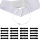 34 Inch Urine Storage Belt with Catheter, Concealed Collector Kit with 20 Temperature Strips, Portable Urine Test Bags for Men Used for Hospitals, Emergency and Travel (Short)