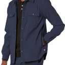UNIONBAY Men's Ub Tech Snap Front Performance Shirt Jacket (Navy) S