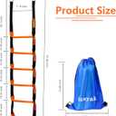 Boat Rope Ladder, 6 Step Heavy Duty 440lbs Strength Climbing Marine Rope Ladder with Reinforced Steps, Perfect for Inflatable Boat, Kayak, Motorboat, Canoeing