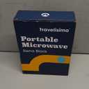 TRAVELISIMO Portable Microwave, Portable Food Warmer For Work & Home Use, Heated Lunch Box 12V/24V/110V, Portable Oven 3-in-1 Food Heater, Electric Lunch Box, Calentador de Comida Portatil (Black)