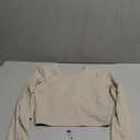 Aoxjox Long Sleeve Crop Tops for Women Emma Twist Back Workout Cropped T Shirt Top Size M