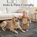 8x10 Area Rugs for Living Room: Ultra Soft Fluffy Shag Grey Rugs for Bedroom, Non-Slip Large Fuzzy Plush Rug Indoor Floor Carpet for Nursery Kids Boys Girls Room, Dorms, Playroom, Modern Home Decor