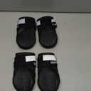 QUMY Dog Shoes for Large Dogs, Medium Dog Boots & Paw Protectors for Winter Snowy Day, Summer Hot Pavement, Water-Resistant in Rainy Weather, Outdoor Walking, Indoor Hardfloors Skid-Resistant Sole (Size 6: 2.6''x3.0''(W*L) (Pack of 4))