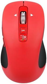 CITLLA Wireless Bluetooth Mouse (USB + BT1 + BT2), Full Size, 4-Way Scrolling, Multi-Device Silent Mouse for Computer, Laptop, iPad, MacBook (Red)