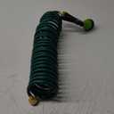 Pangda 25 Ft x 3/8'' Coil Garden Hose EVA Recoil Garden Self Coiling Expanding Water Hose with 6 Function Spray Nozzle Universal 3/4'' Brass Connector Fitting for Outdoor Yard(Green)