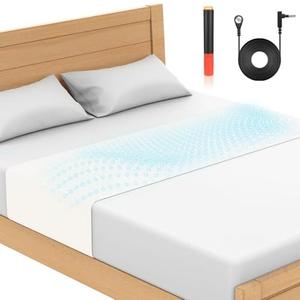 Grounding Sheets, for All Mattress Size, 90% Organic Cotton+10% Pure Silver Fiber, Earth Connected, Healthy Sleep, with Static grounding Cord and Test Pen (White, 105.5 * 23.5 inch)
