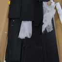 VEVOR 2 Drawers Washer Dryer Countertop with Shelf, 54" x 27" Wooden Laundry Countertop with 2 Hooks & Non-Slip Pads, Washer and Dryer Covers for The Top, Laundry Room Organization and Storage, Black