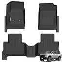 Binmotor-Floor Mats for 2015-2022 Chevy Colorado Crew Cab/GMC Canyon, TPE All Weather Protection Heavy Duty Floor Liners for Chevy Colorado-Black