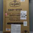 Regalo Safety 29-38.5" Baby Gate for Doorways & Bottom of Stairs, Pressure Mounted Baby Gate with Door for Babies, Toddlers & Pets, Tested & Safe for 30 Years, American Designed, American Owned, White