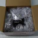 ANDGOO 18 Pack Adhesive Curtain Rod Brackets, No Hole, No Drilling, No Tool, No Nail, Heavy Duty Stick on Curtain Rod Holder Hangers Bedroom, Bathroom, Living Room, Transparent