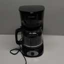 Mueller 12-Cup Drip Coffee Maker - Borosilicate Carafe, Auto-Off, Reusable Filter, Anti-Drip, Keep-Warm Function, Clear Water Level Window Coffee Machine, Kitchen Essentials & Accessories