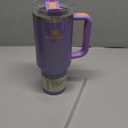 Stanley Quencher H2.0 Tumbler with Handle and Straw 40 oz | Flowstate 3-Position Lid | Cup Holder Compatible for Travel | Insulated Stainless Steel Cup | BPA-Free | Periwinkle Shimmer