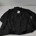 siliteelon Womens Classic-Fit Dress Shirts Long Sleeve Button Down Wrinkle-Free Stretch Solid Casual Work Office Blouse Top (XX-Large, Black)