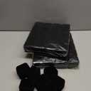 Thinkday 48 Pcs 2.13 x 2.01 x 1.54 in Velvet Ring Box Display Jewelry Storage Case for Christmas Wedding Engagement Gifts (Black)