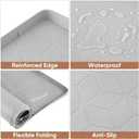 BALEINE 34''22'' Under Sink Mat, Waterproof Food Grade Silicone Undersink Mat, Cabinet Shelf Drip Tray, Under Sink Liner for Kitchen, Bathroom (Grey)