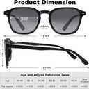 LADEESSE Reading Sunglasses for Women, Stylish Reading Glasses, Lightweight Square Readers for Men & Women
