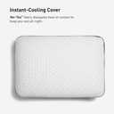 Bedgear Cosmo Cooling Pillow for Sleeping, Dual-Sided Soft & Firm Bed Pillow for Hot Sleepers, Memory Foam Pillow with Cool-to-Touch Washable Cover, Side Back Stomach Sleepers, Standard 3.0