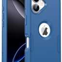 for iPhone 17 Magnetic Case,Compatible with Magsafe,2X Screen Protector,Heavy Duty Protection,Rugged & Durable Phone Case for iPhone 17 Case,Blue